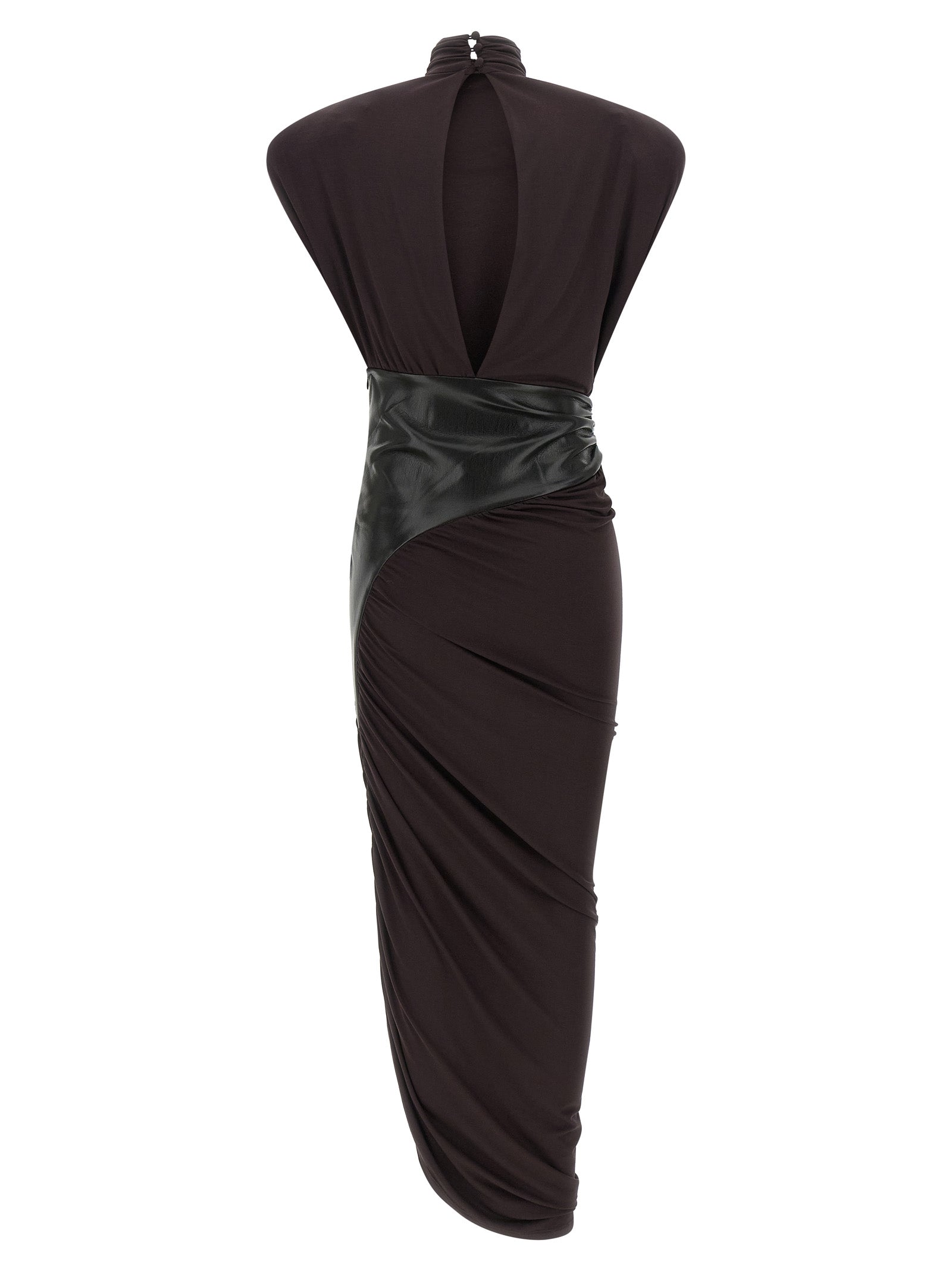 The Andamane Mittelblaues Viskose-Mieder-Kleid