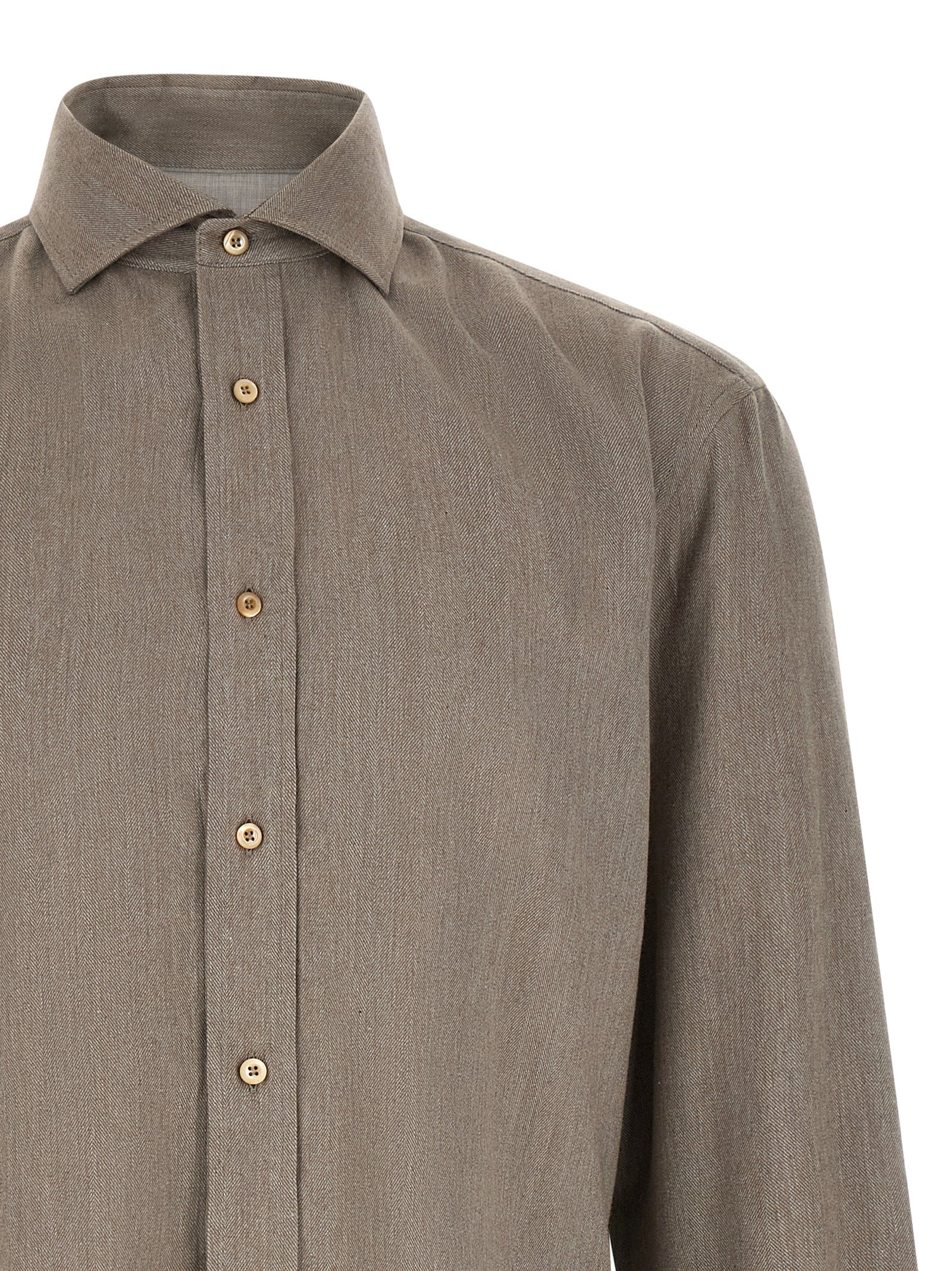 Brunello Cucinelli Graue Baumwollbluse