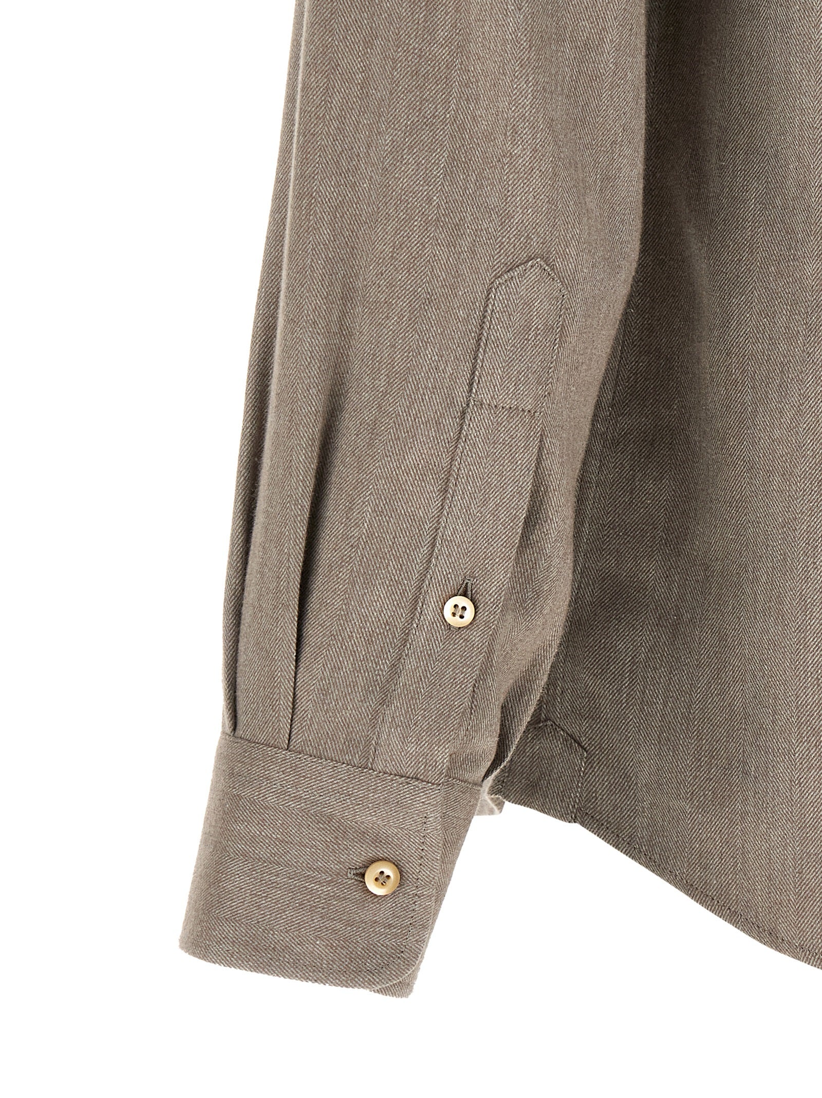 Brunello Cucinelli Graue Baumwollbluse