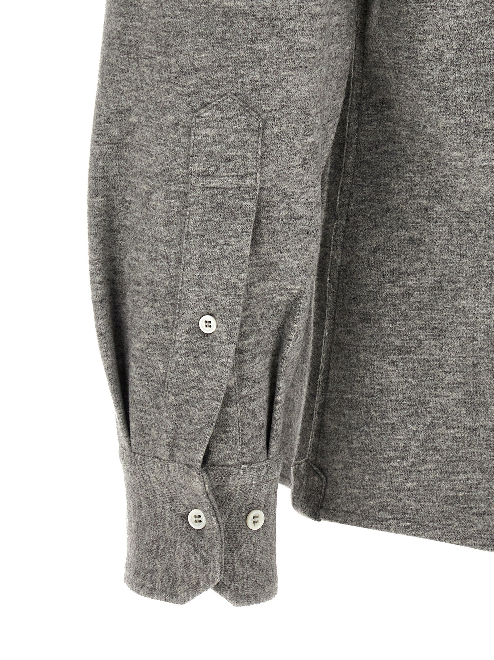 Brunello Cucinelli Graue Kaschmirbluse
