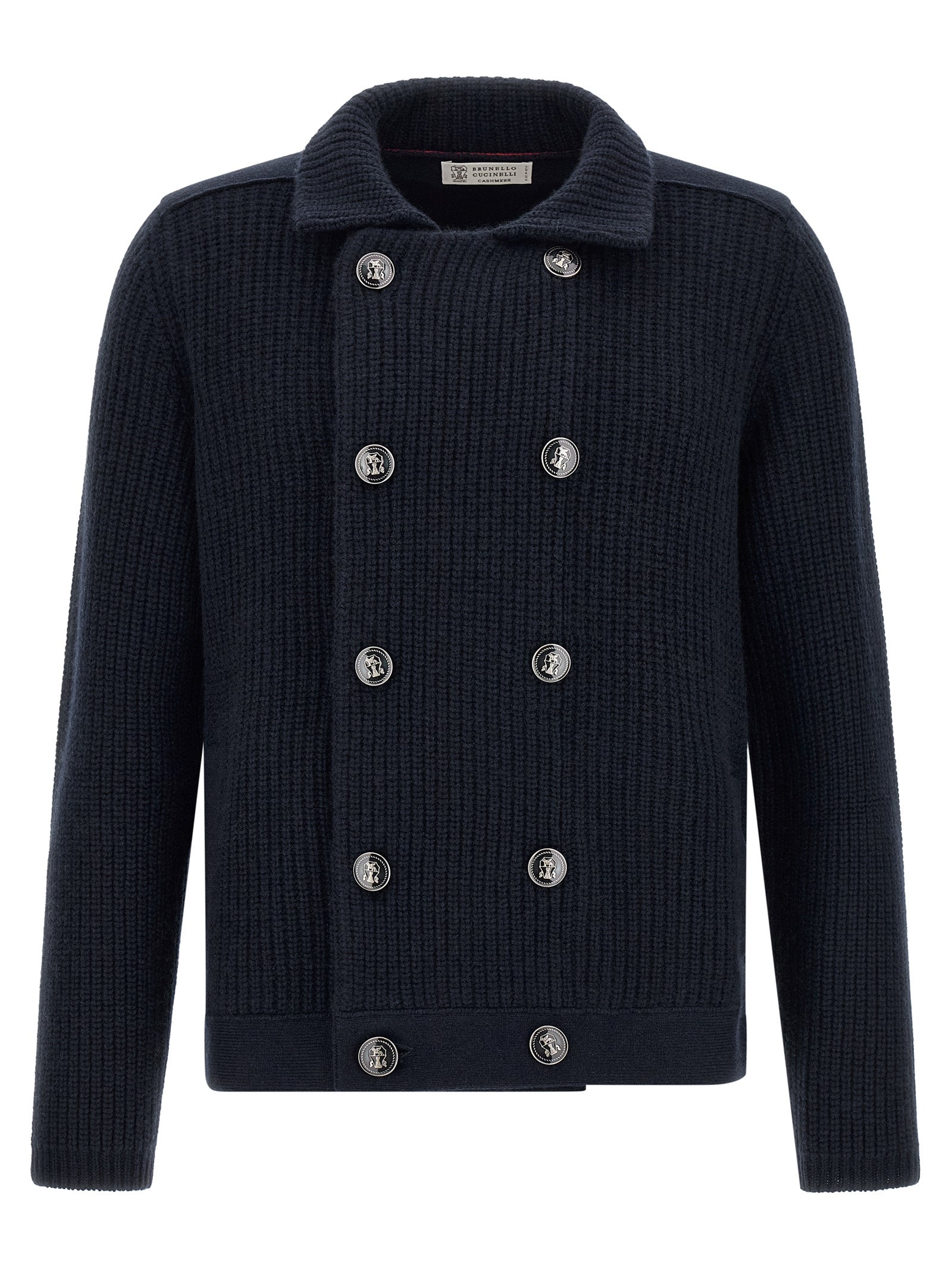 Brunello Cucinelli Blauer Kaschmir-Cardigan