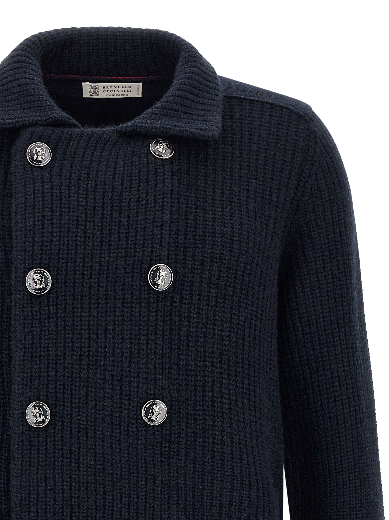 Brunello Cucinelli Blauer Kaschmir-Cardigan