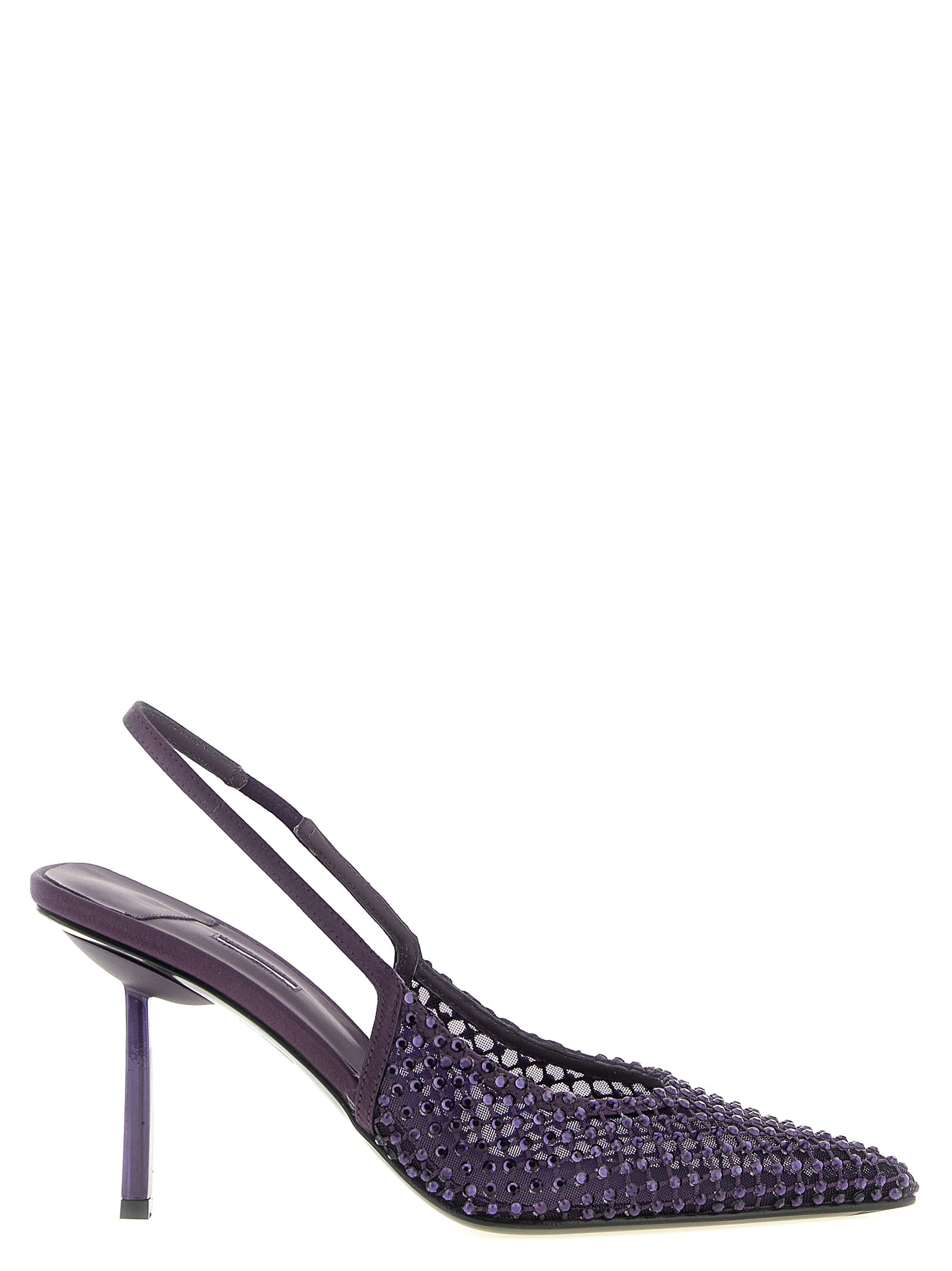 LE SILLA Lila Pumps aus Polyester mit hohen Absätzen