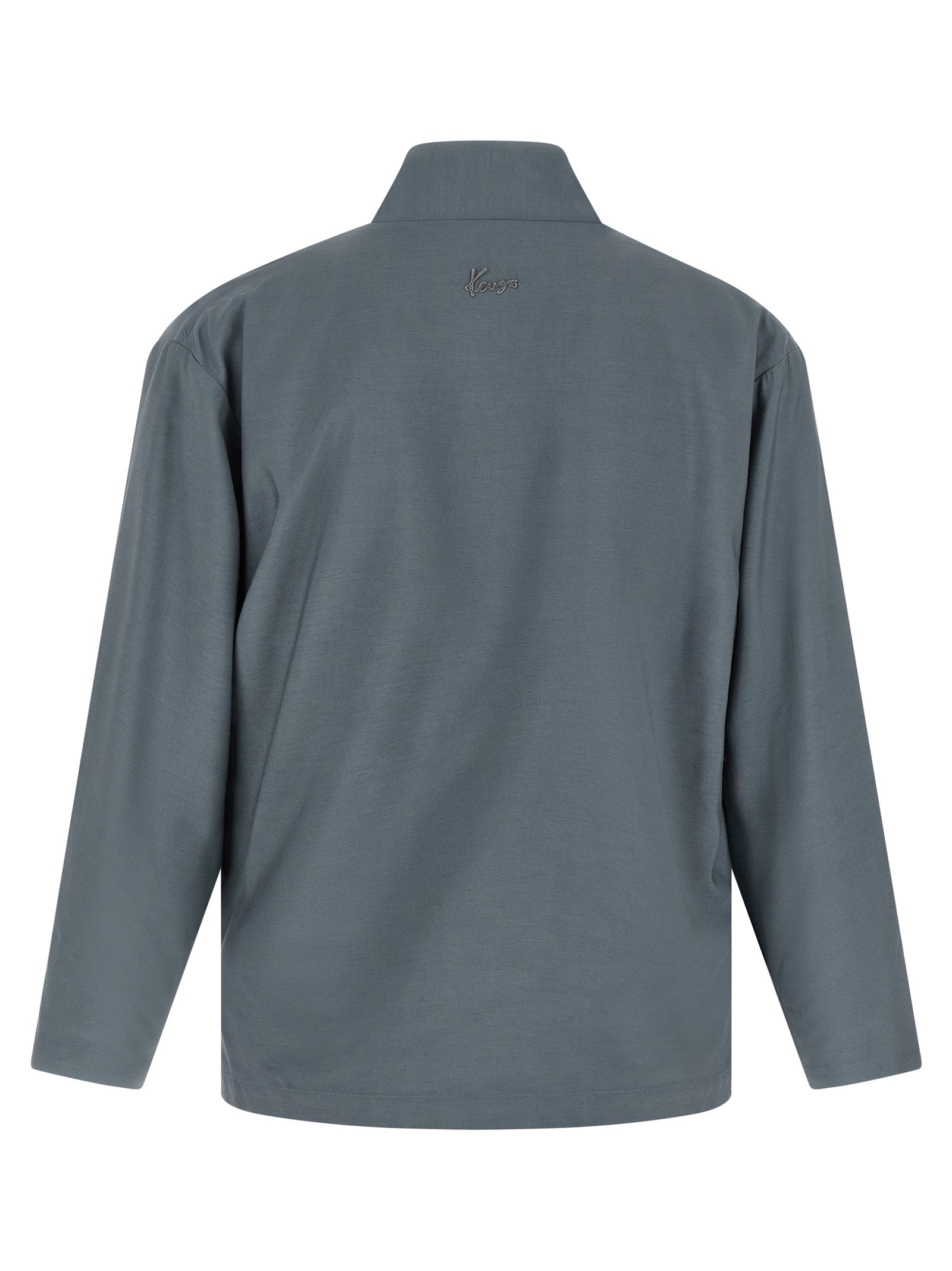 Kenzo Grauer Wollblazer