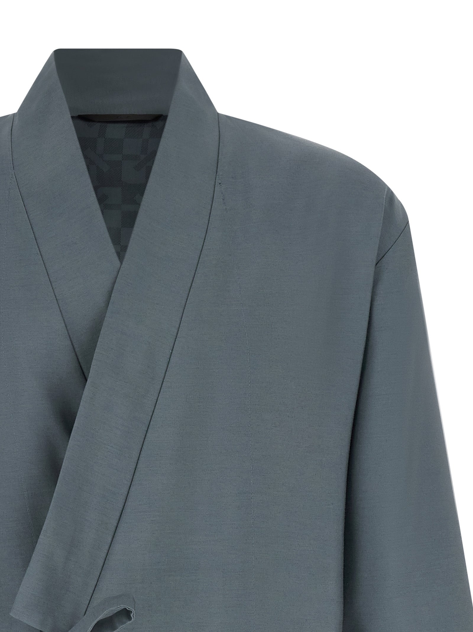 Kenzo Grauer Wollblazer