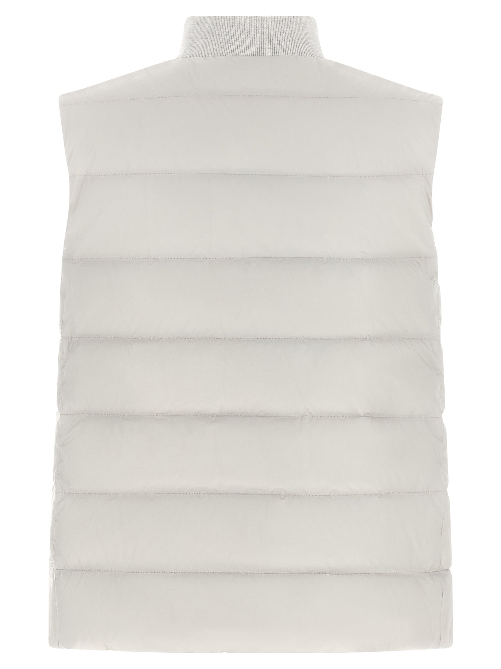 Brunello Cucinelli Graue ärmellose Polyester-Weste