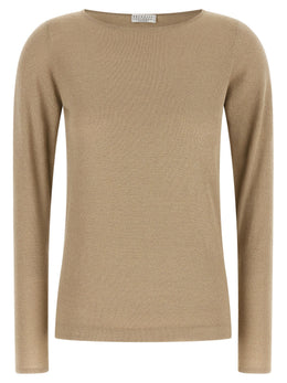 Brunello Cucinelli Beige Cashmere Cardigan