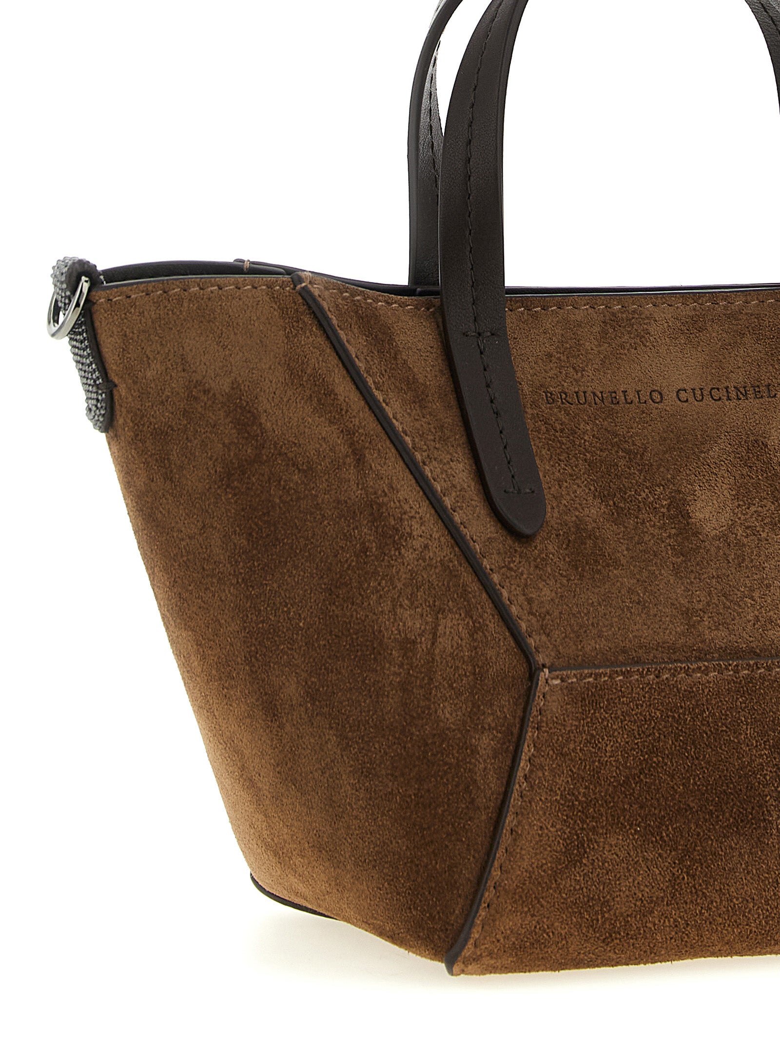 Brunello Cucinelli Braune Kalbsleder-Handtasche