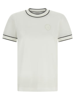 Brunello Cucinelli Weißes Baumwoll-T-Shirt