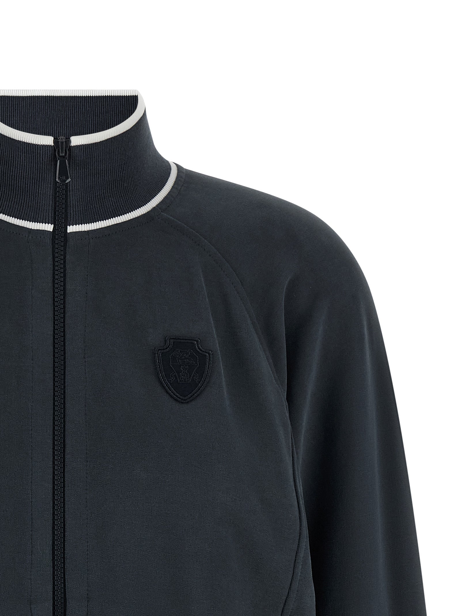 Brunello Cucinelli Blauer Baumwoll-Sweatshirt