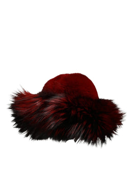 Dolce & Gabbana Damen-Bucket-Hat aus Rotfuchs- und Nerzfell