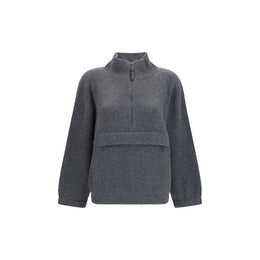 Brunello Cucinelli Grauer Kaschmir-Pullover