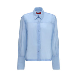 The Latest Blaues Wollkleid Oves Aries Hemd