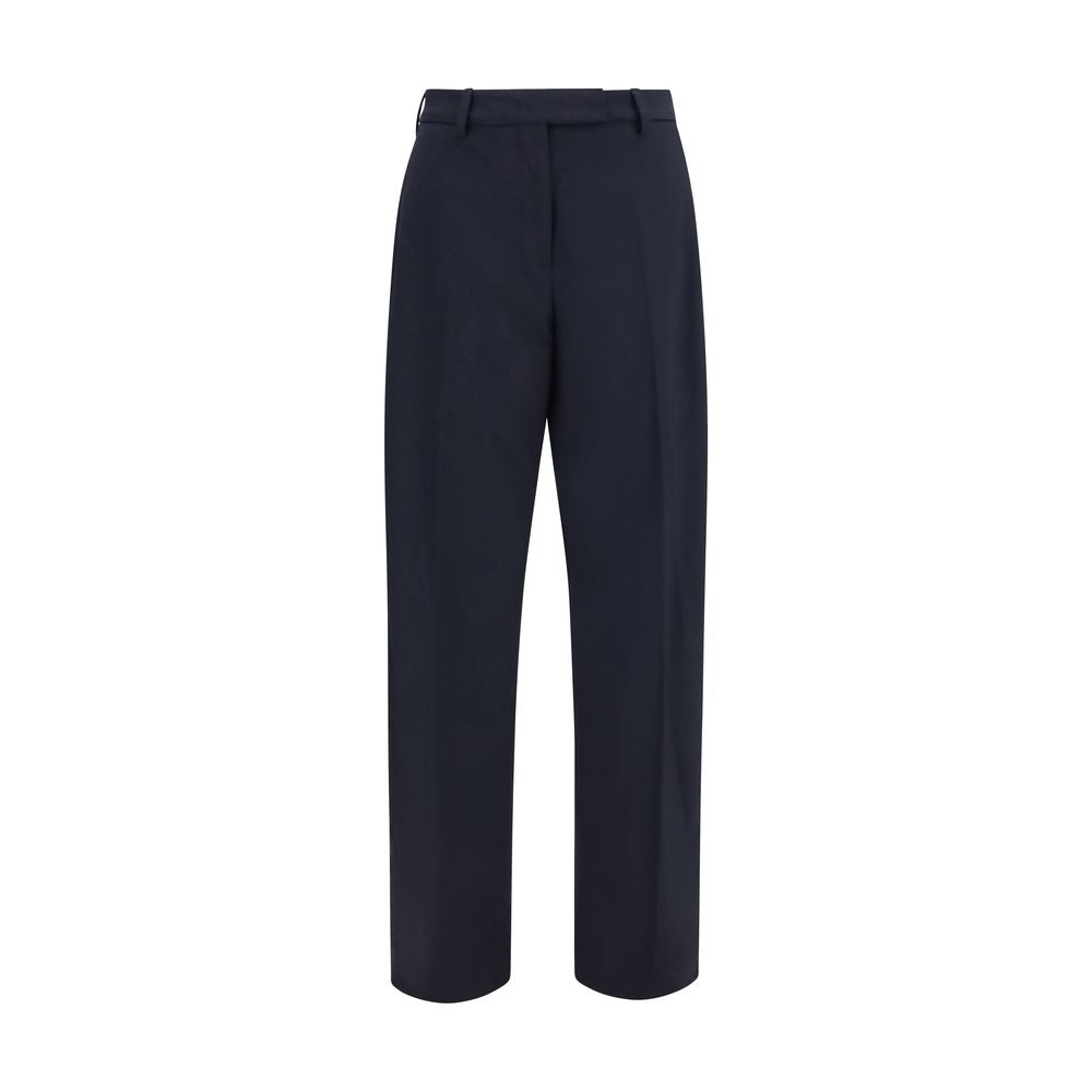 The Latest Blaue Zigarettenhose aus Polyester