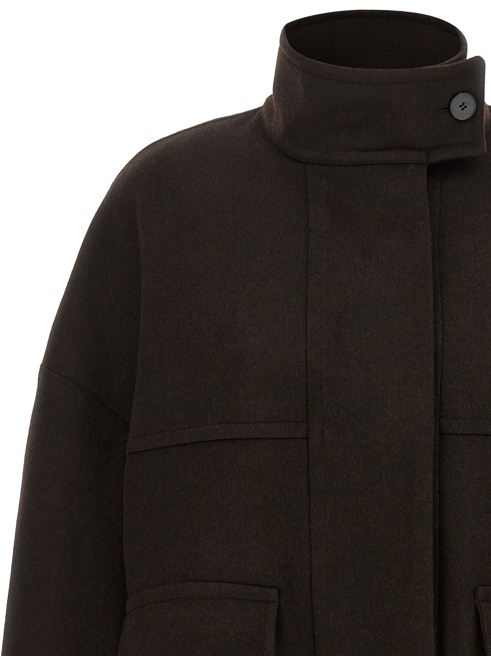 Alberto Biani Brauner Woll-Bomber
