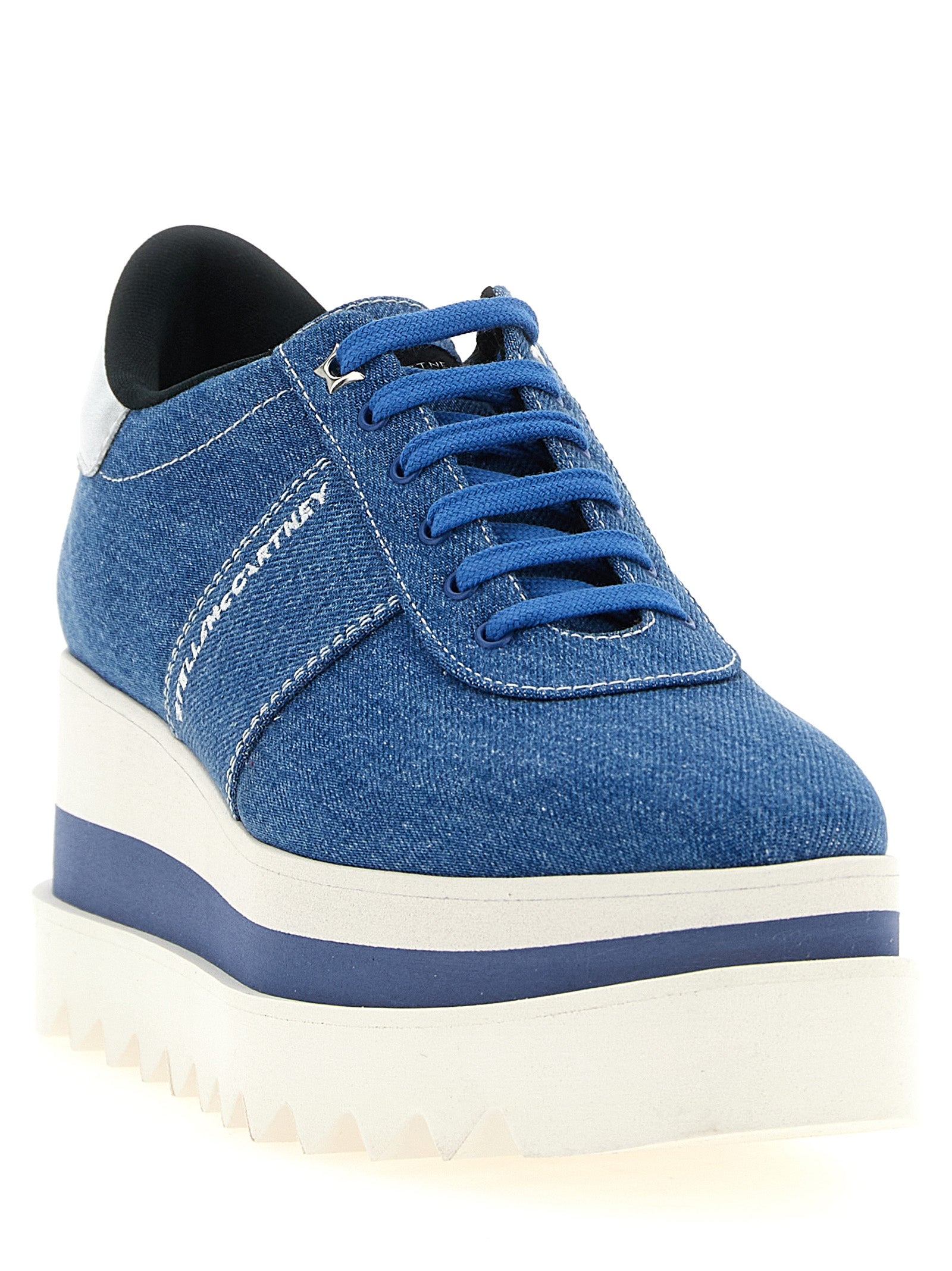 Stella McCartney Blaue EVA Keilsandalen
