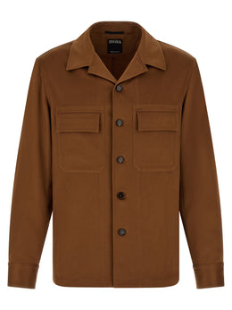 ZEGNA Braune Kaschmirbluse