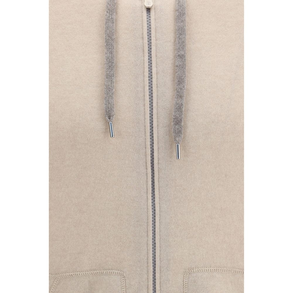 Brunello Cucinelli Beige Kaschmir-Sweatshirt