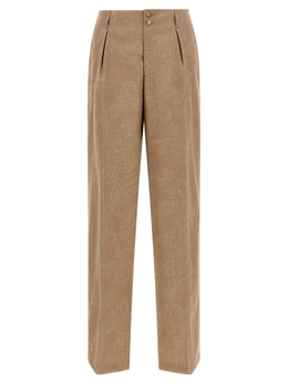 Etro Beige Wollhose