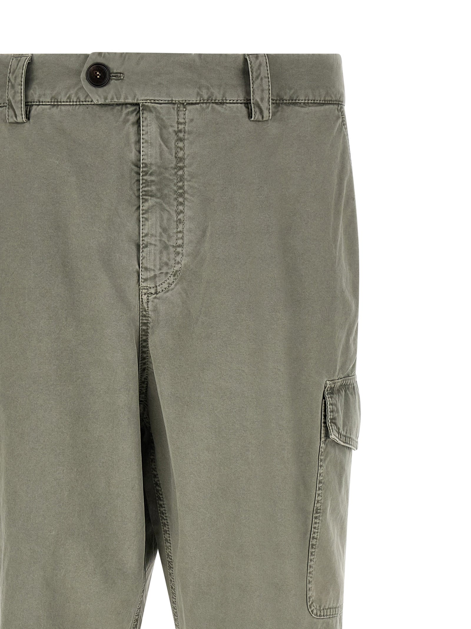 Brunello Cucinelli Zweifarbige Baumwoll-Cargohose