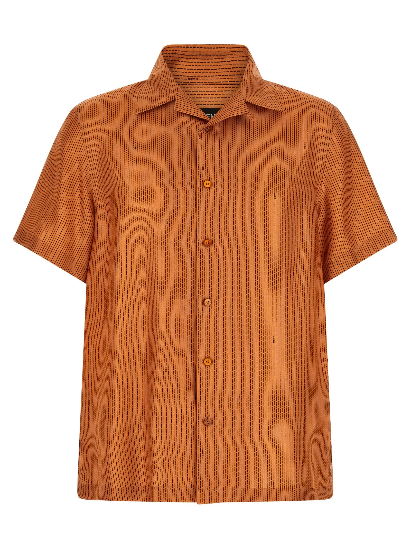 Fendi Orange Seidenbluse