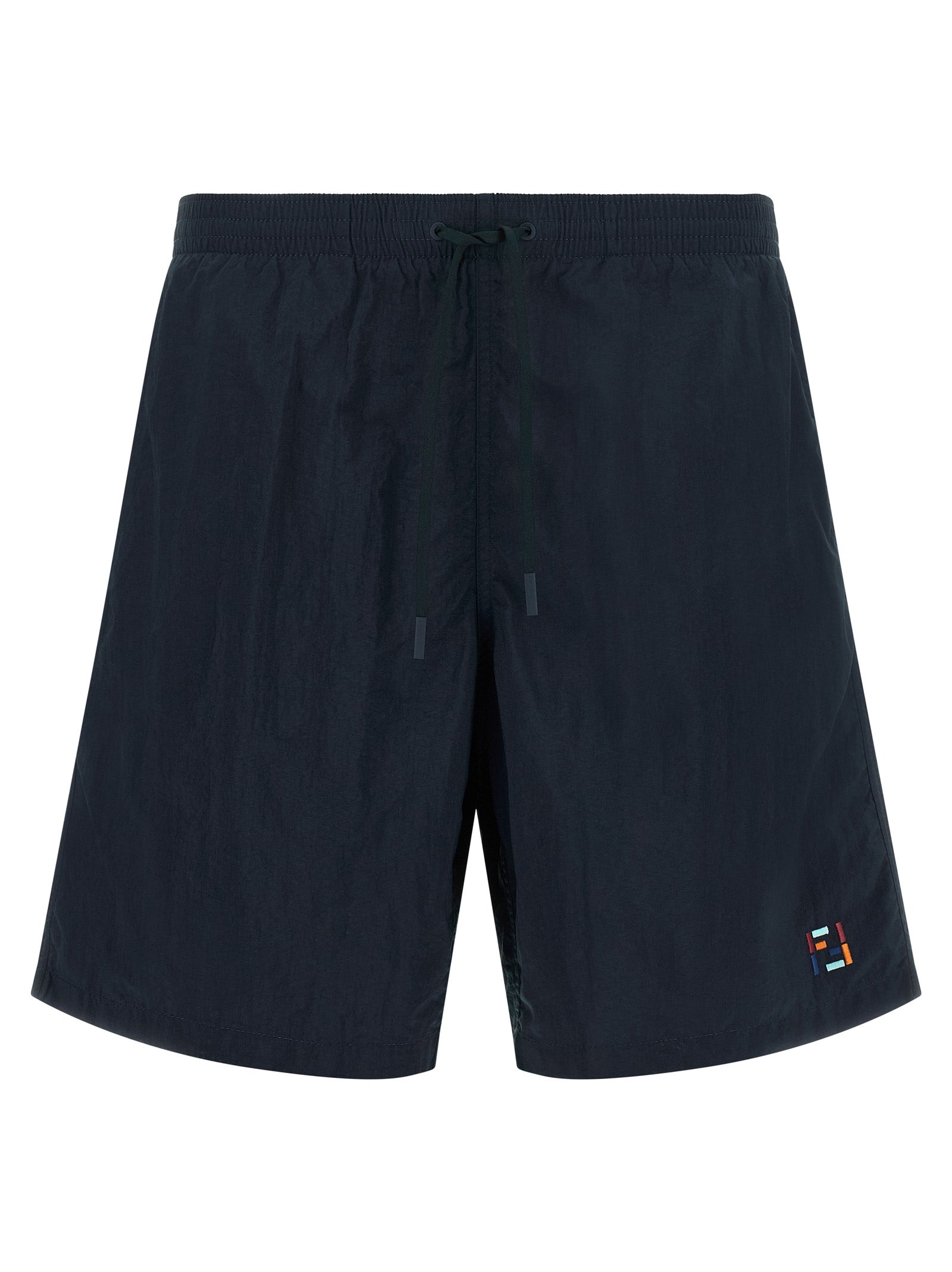 Fendi Blaue Badeshorts aus Polyamid