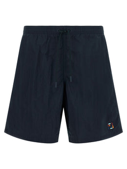 Fendi Blaue Badeshorts aus Polyamid