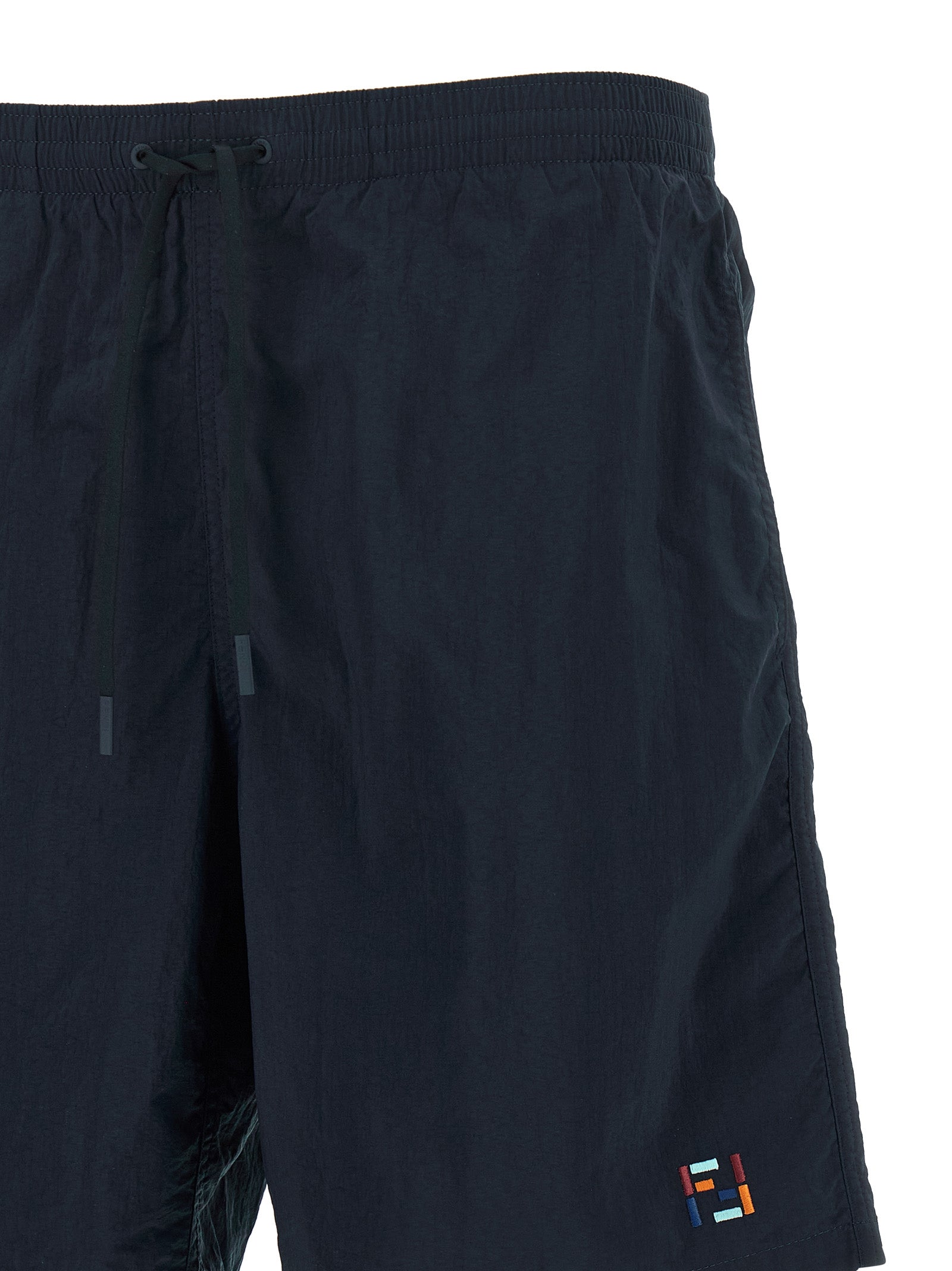 Fendi Blaue Badeshorts aus Polyamid