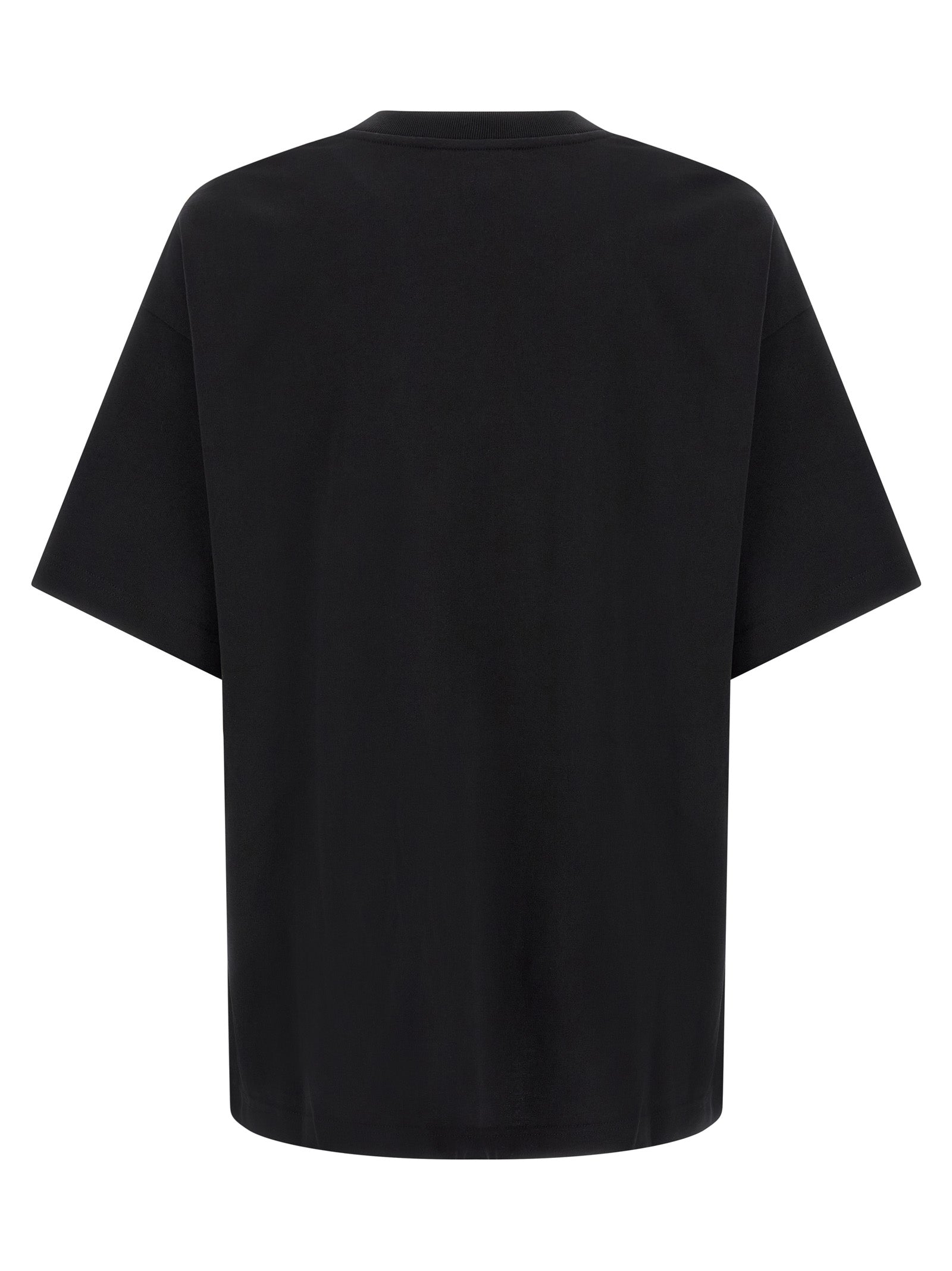 Casablanca Schwarzes Bio-Baumwoll-T-Shirt