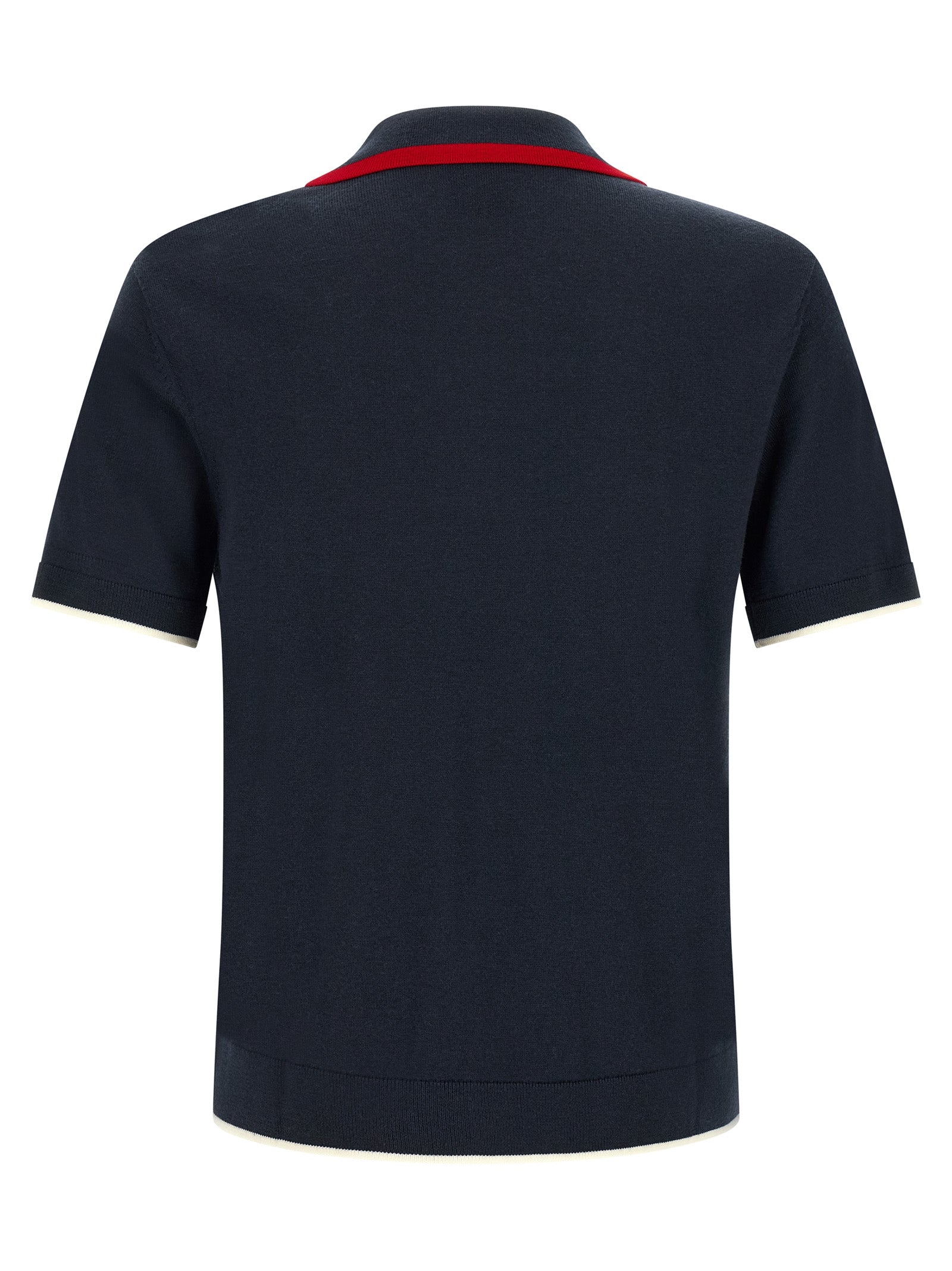 Casablanca Blaues Woll-Poloshirt