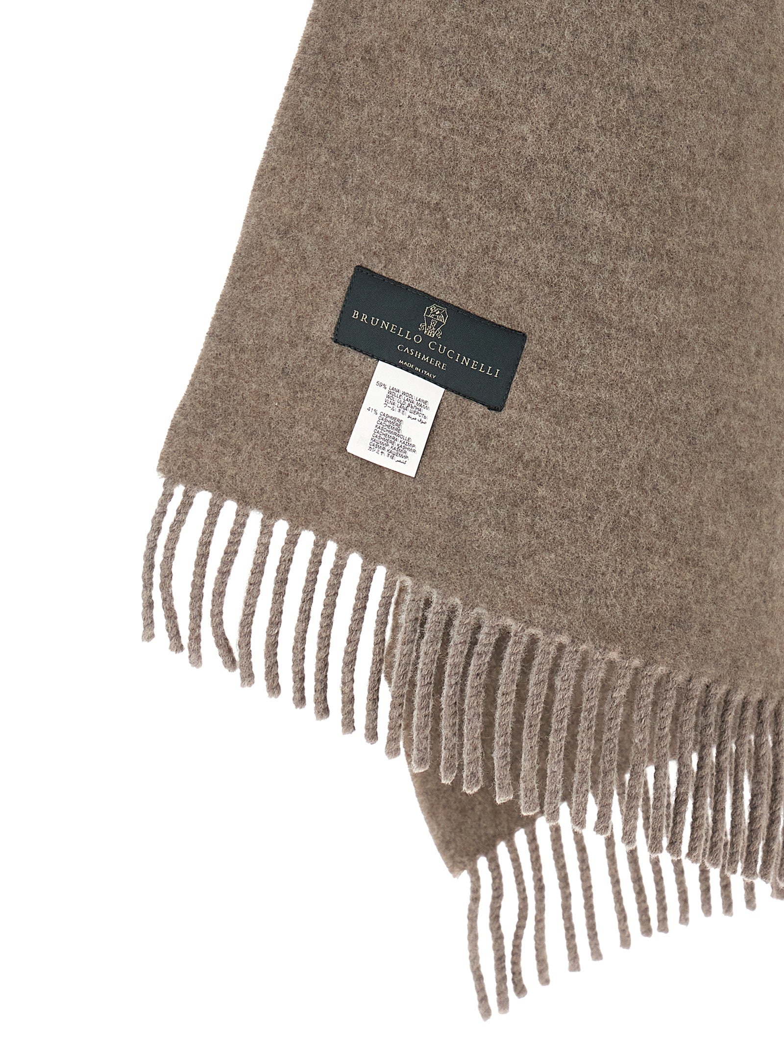 Brunello Cucinelli Brauner Wollschal
