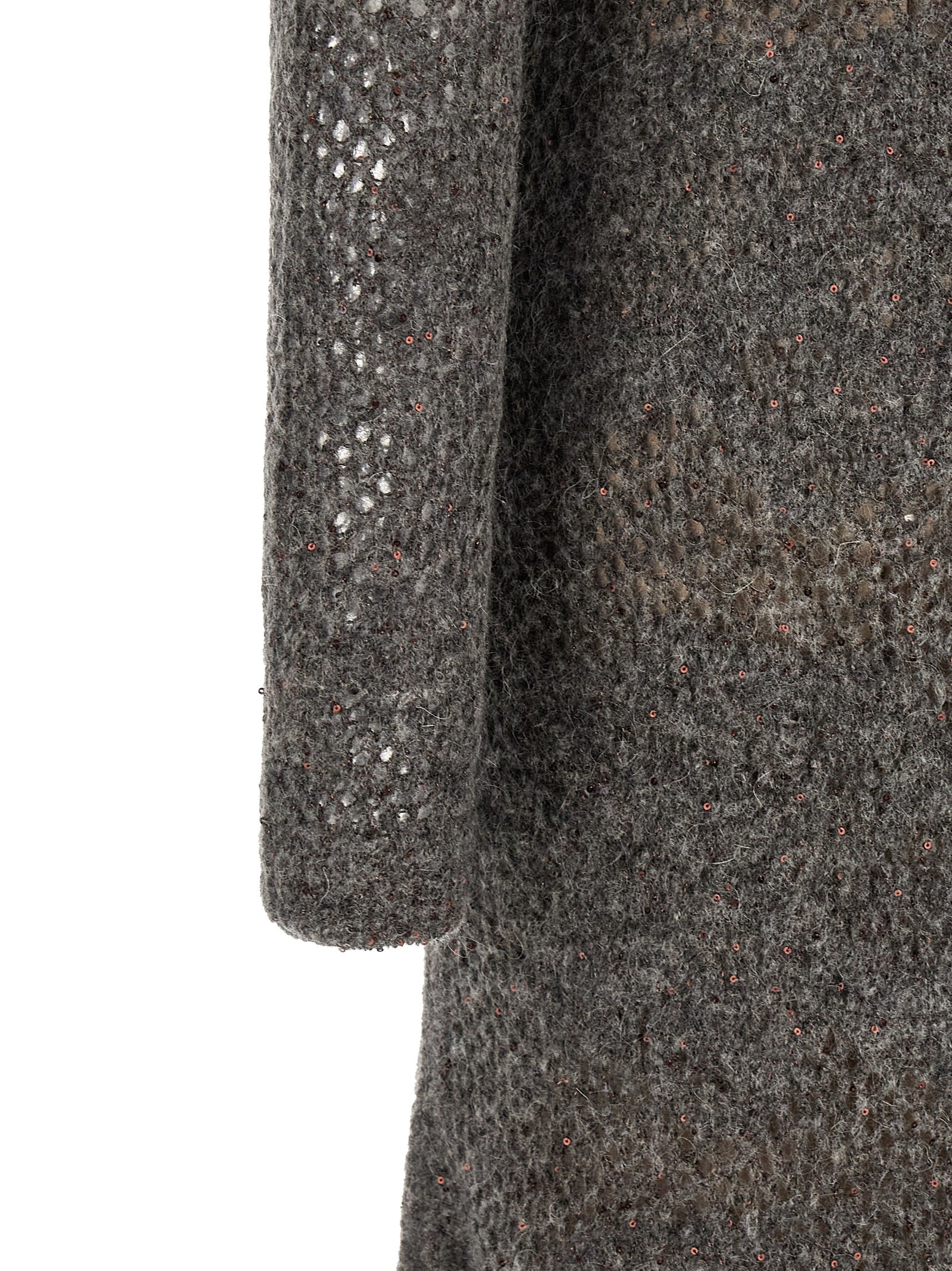Brunello Cucinelli Graues Nylon-Abendkleid