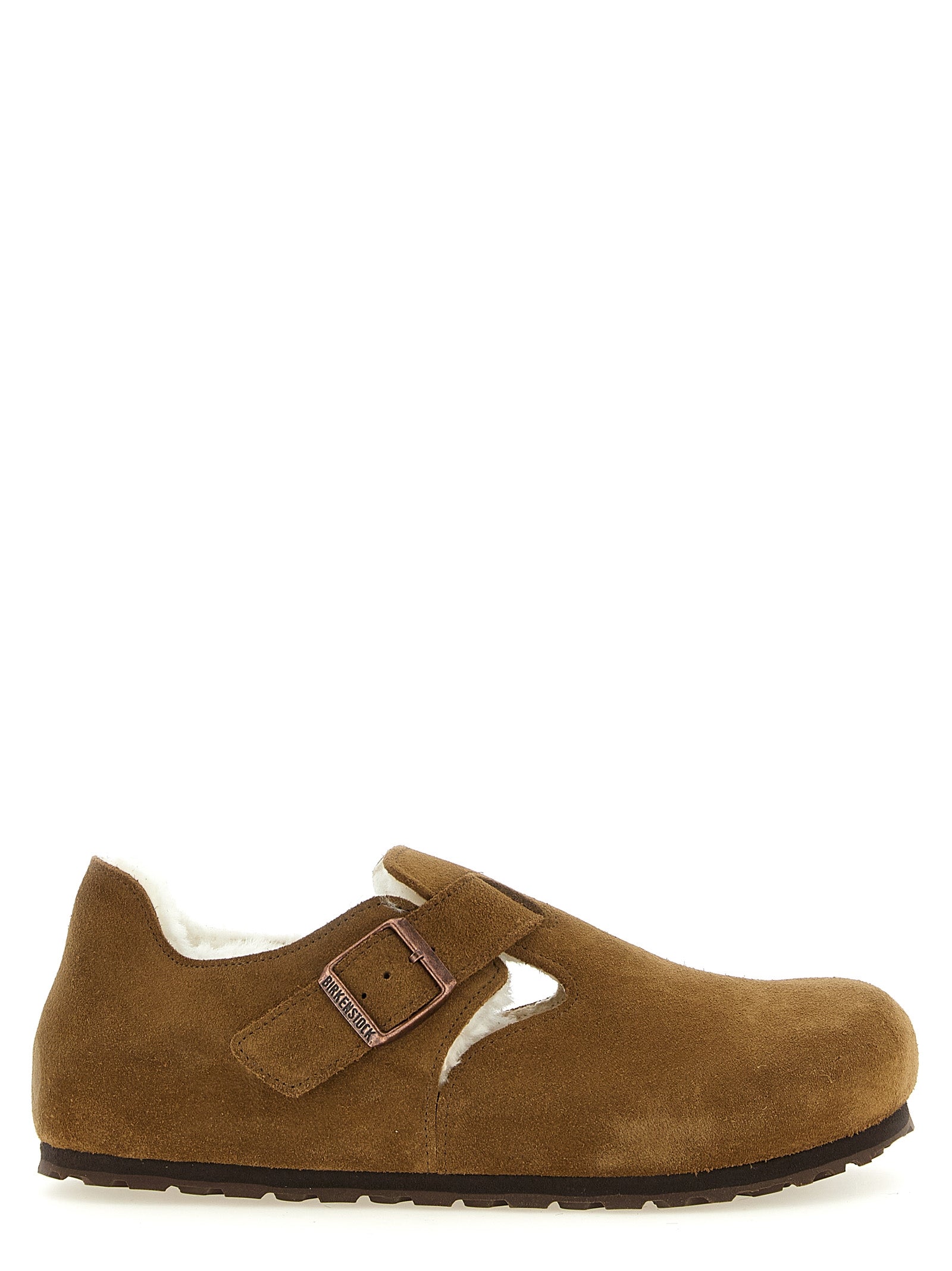 Birkenstock Braune Wildleder-Clogs