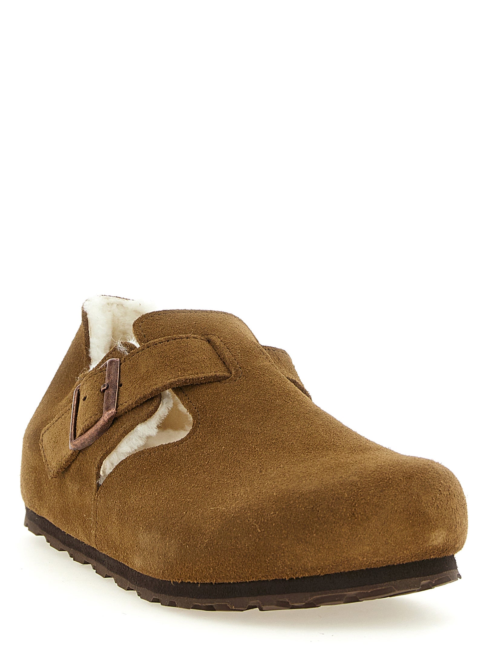 Birkenstock Braune Wildleder-Clogs