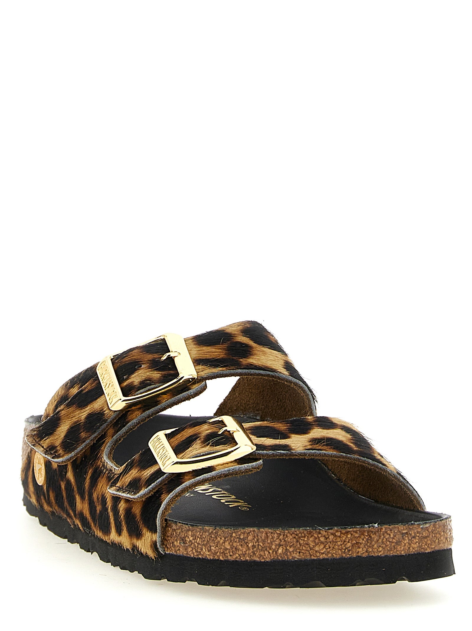 Birkenstock Braune Kalbsleder-Slipper