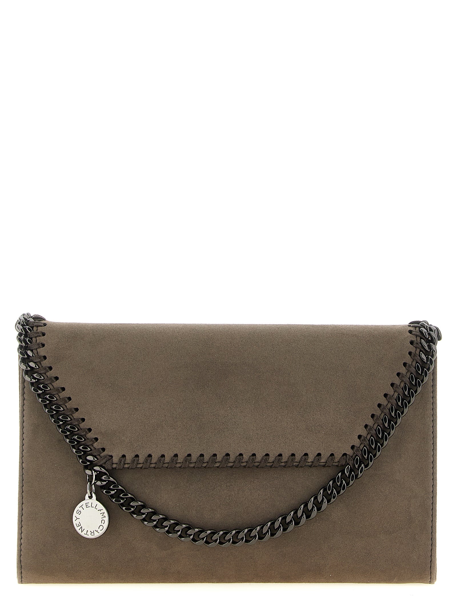 Stella McCartney Graue Crossbody-Tasche aus Polyamid