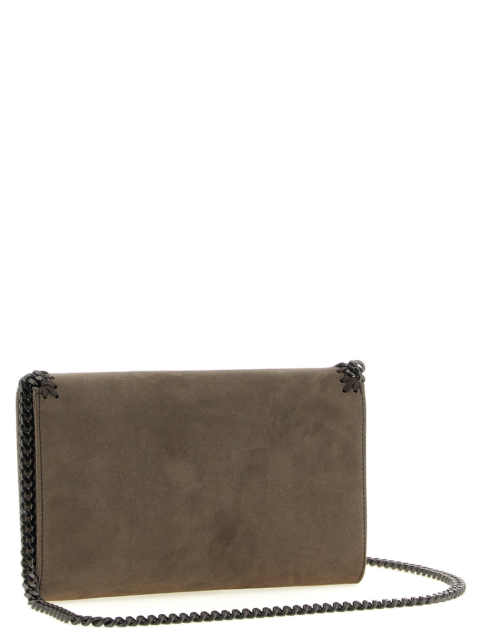 Stella McCartney Graue Crossbody-Tasche aus Polyamid