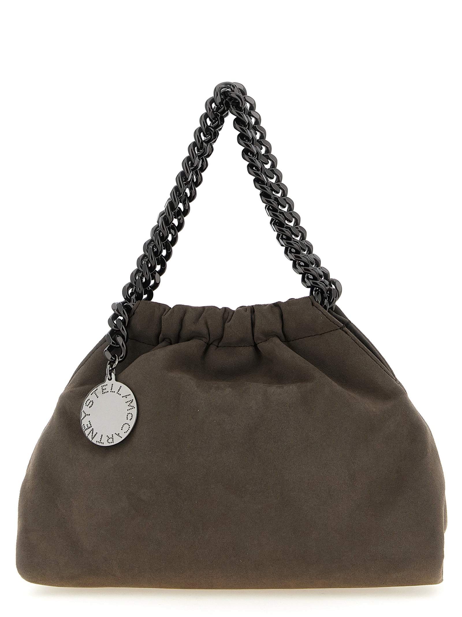 Stella McCartney Graue Crossbody-Tasche aus Polyamid