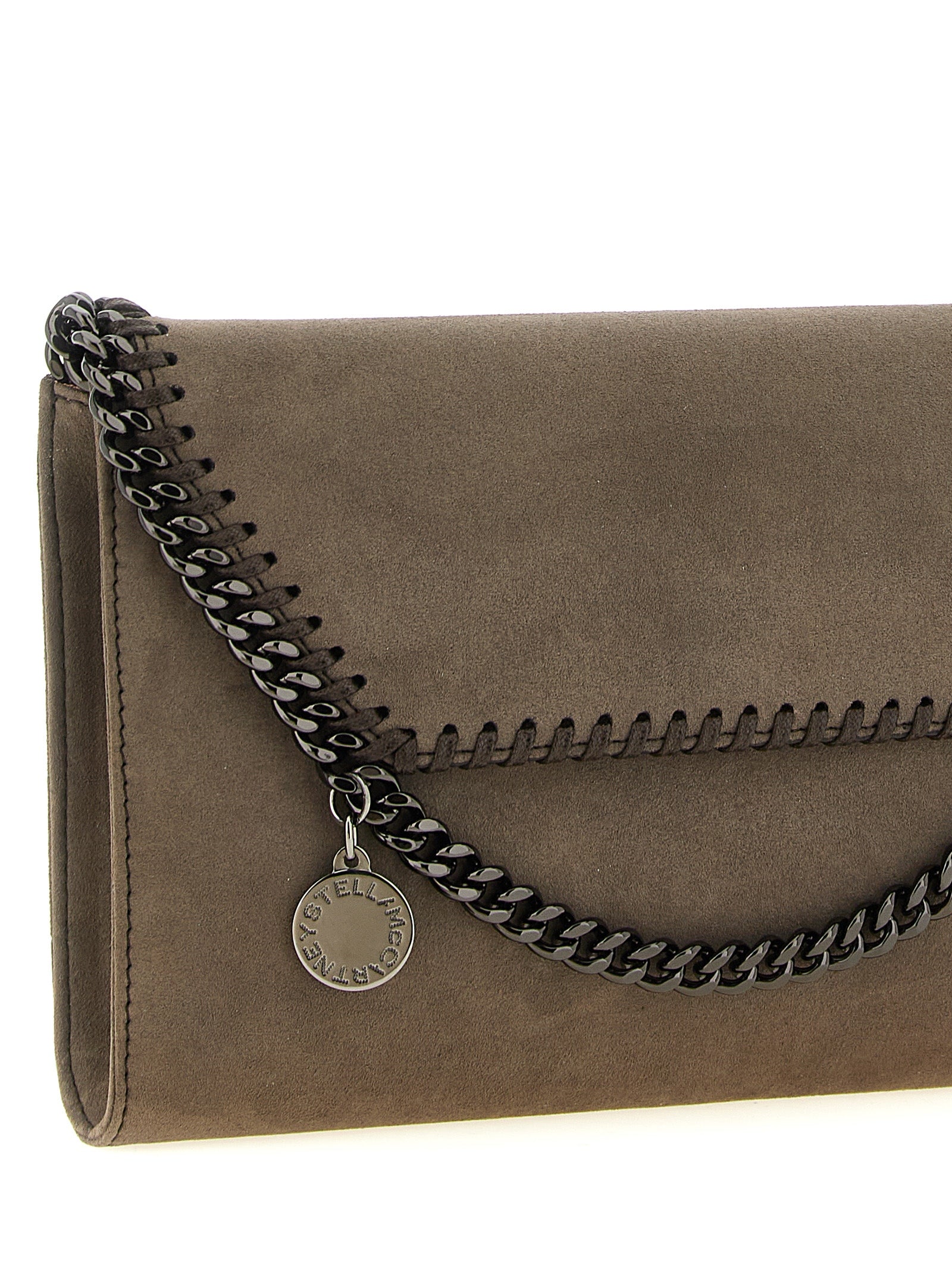 Stella McCartney Graue Crossbody-Tasche aus Polyamid
