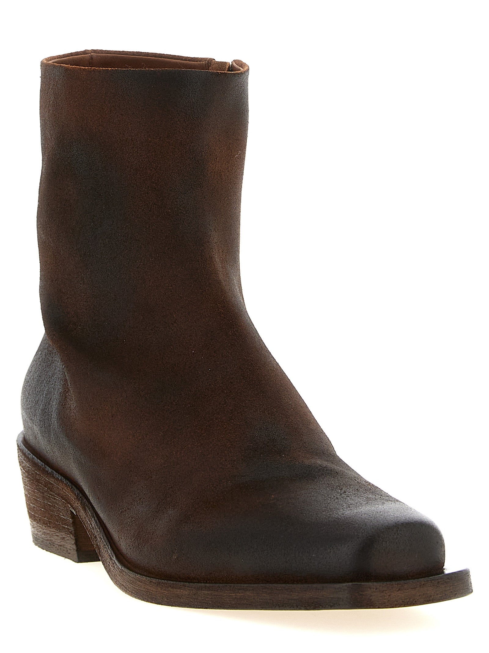 Marsell Ankle Boots aus braunem Kalbsleder