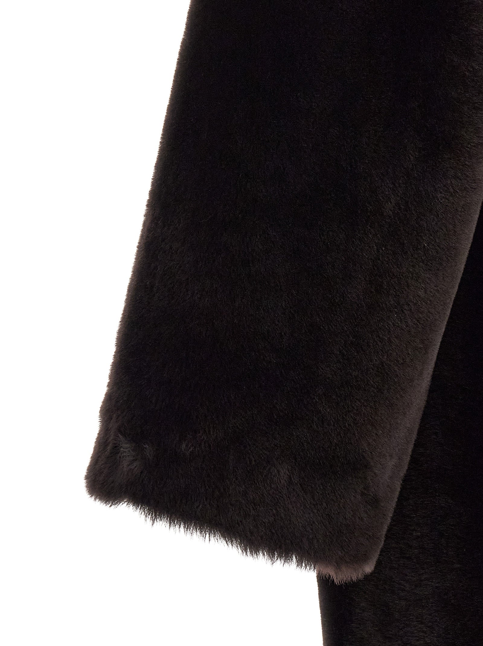 BLANCHA Brauner Lammfellmantel