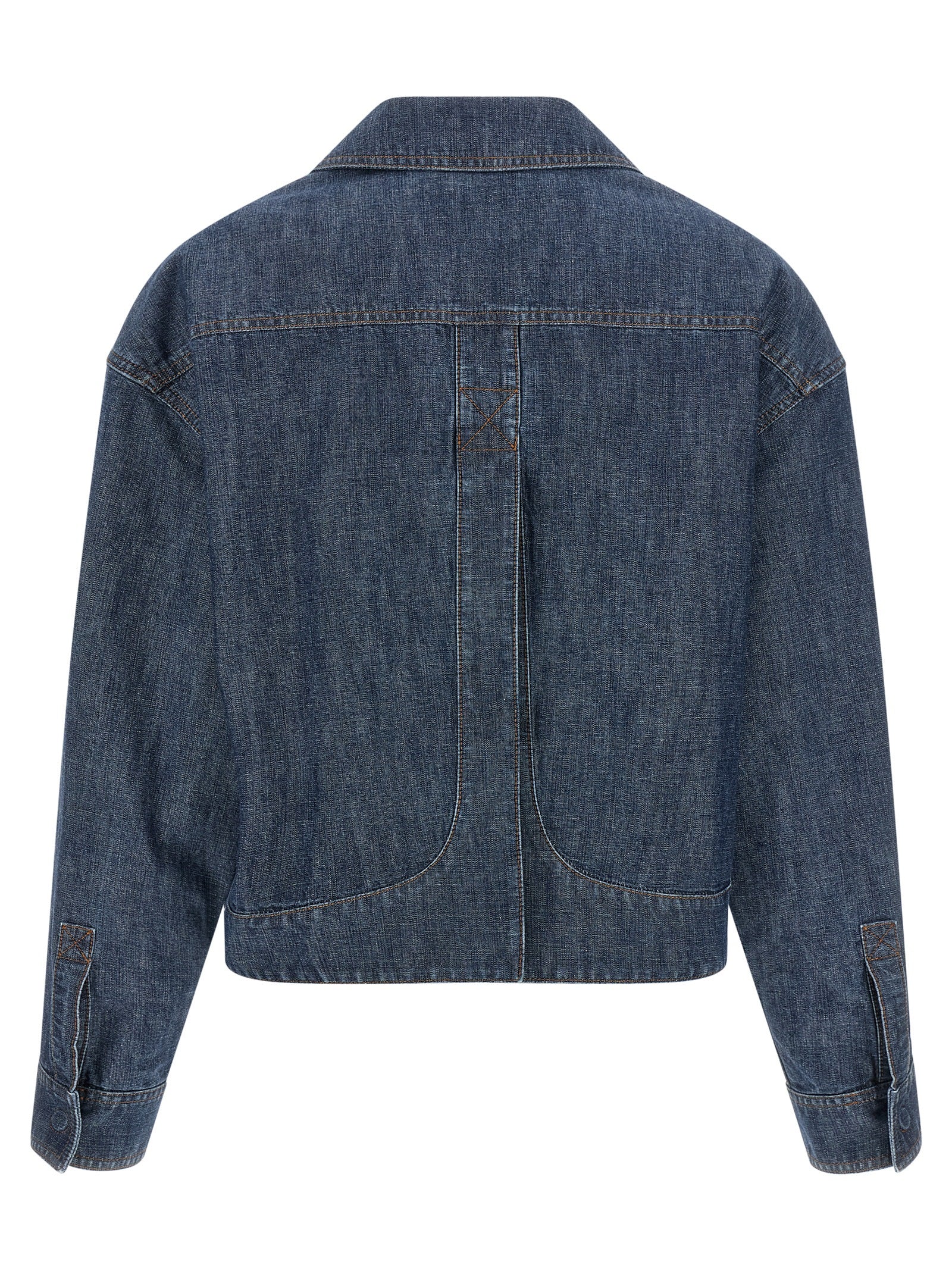 Fendi Blaue Jeansjacke aus Baumwolle