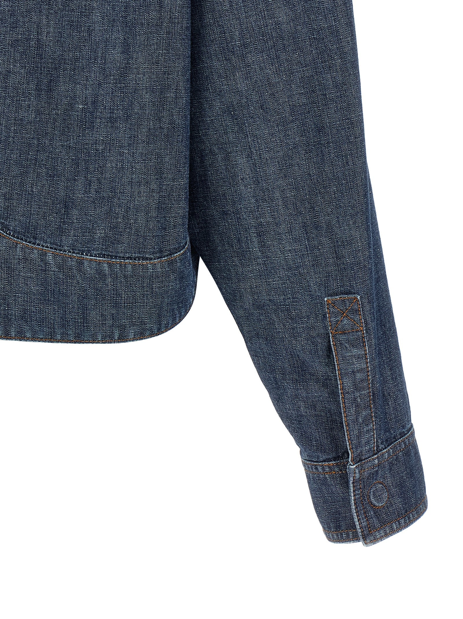 Fendi Blaue Jeansjacke aus Baumwolle