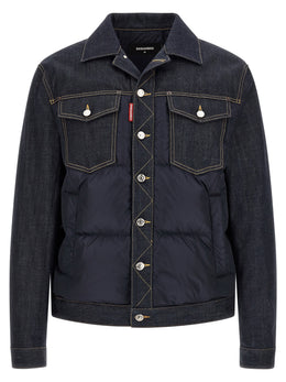 Dsquared² Blaue Jeansjacke aus Baumwolle