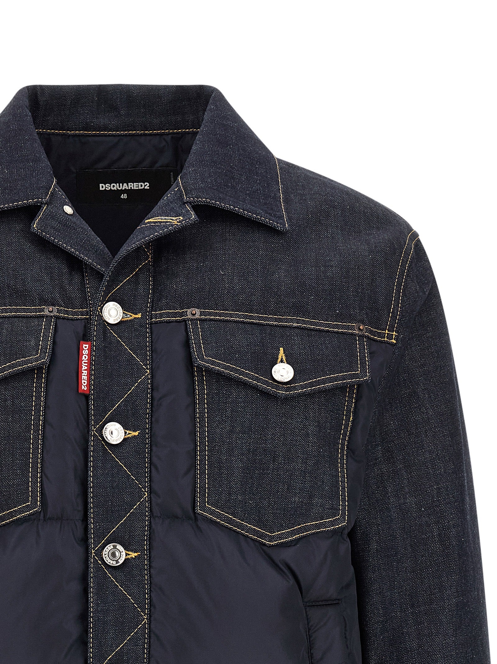 Dsquared² Blaue Jeansjacke aus Baumwolle