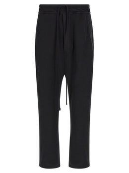 Thom Krom Schwarze Baumwoll-Freizeithose