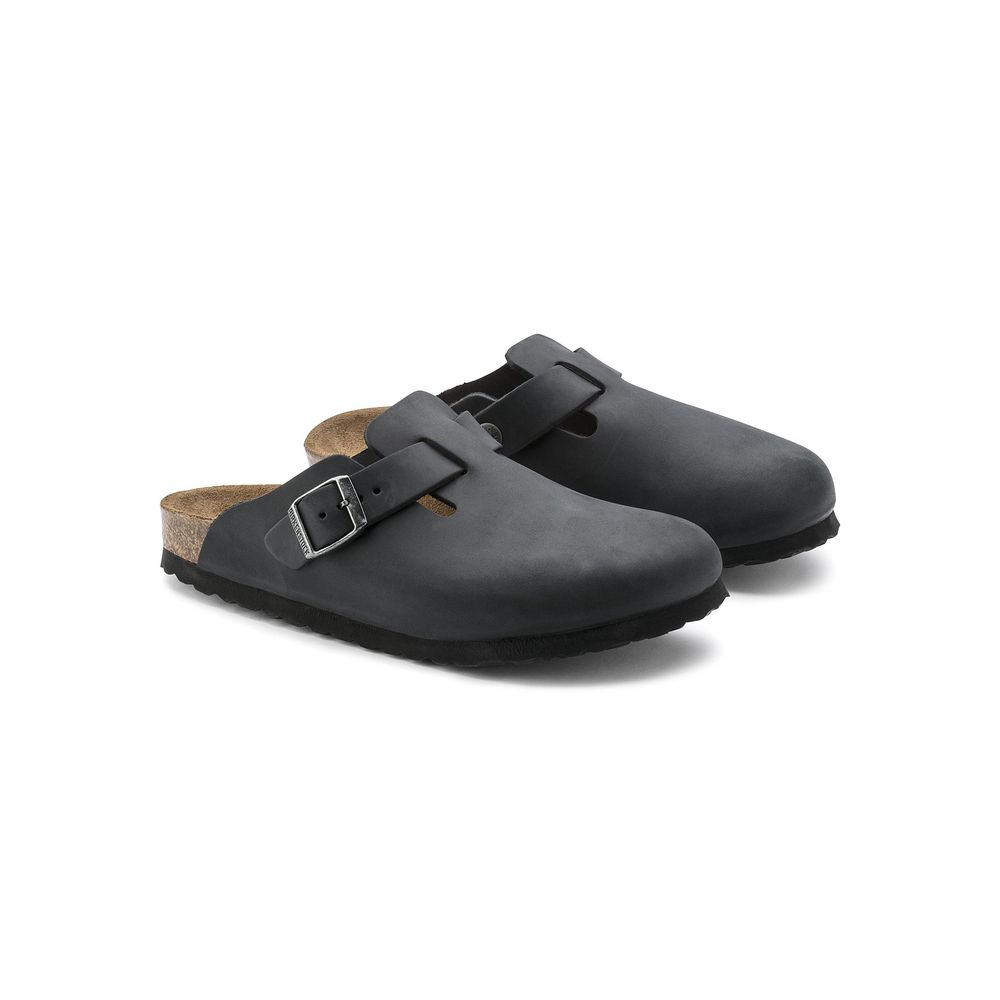 Birkenstock Schwarze Mules aus Synthetik