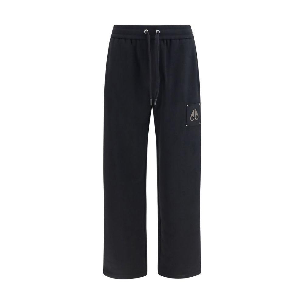 Moose Knuckles Schwarze Baumwoll-Freizeithose