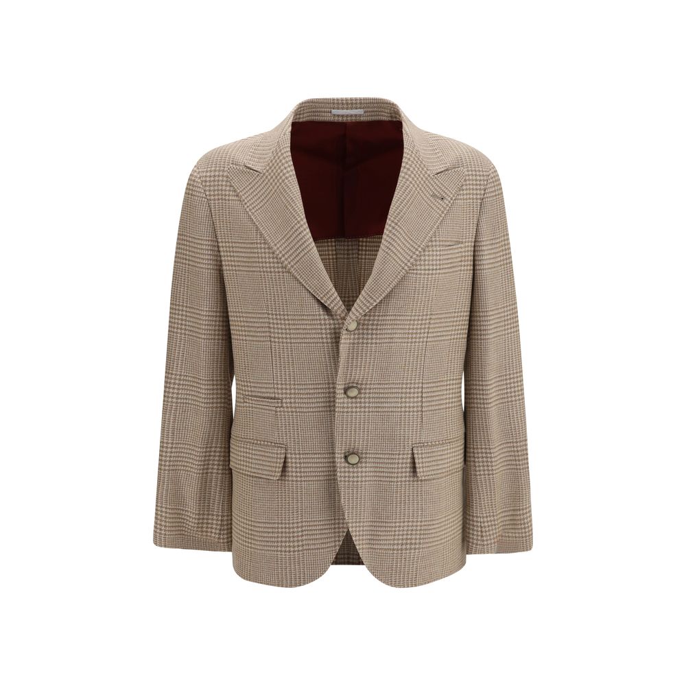 Brunello Cucinelli Beige Baumwollblazer