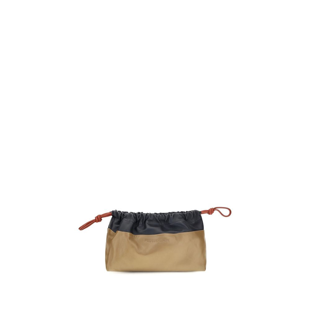 Pierre Hardy Beige Kalbsleder Bos Taurus Schultertasche